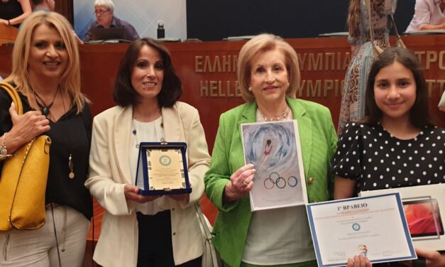 1ο βραβείο σε Πανελλήνιο διαγωνισμό κατέκτησε η Ιωάννα Ζαχαριάδη, μαθήτρια της Στ’ Δημοτικού των Εκπαιδευτηρίων «ΡΟΔΙΩΝ ΠΑΙΔΕΙΑ» για την ανάδειξη των Ολυμπιακών Αξιών