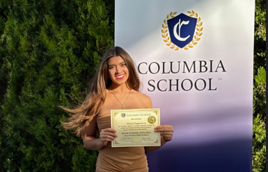 Celebrating Maria Papasavva: Our First Columbia School Graduate / Μαρία Παπασάββα: Η Πρώτη Απόφοιτη του Columbia School